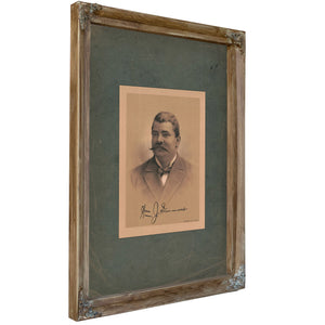 William J Simmons 1891 — Verdigris Framed Canvas Print | Bella Frye