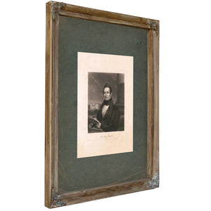 Thaddeus Stevens 1838 — Verdigris Framed Canvas Print | Bella Frye