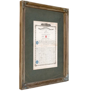 The Administators of the United States Government at the Beginning of Its 2nd Century 1877 — Verdigris Framed Canvas Print | 