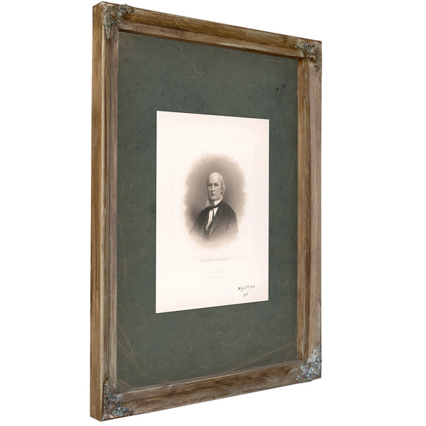 Horace Greeley 1865 — Verdigris Framed Canvas Print | Bella Frye