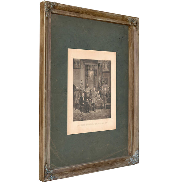 Confederate Commanders Civil War 1861 1865 189 — Verdigris Framed Canvas Print | Bella Frye