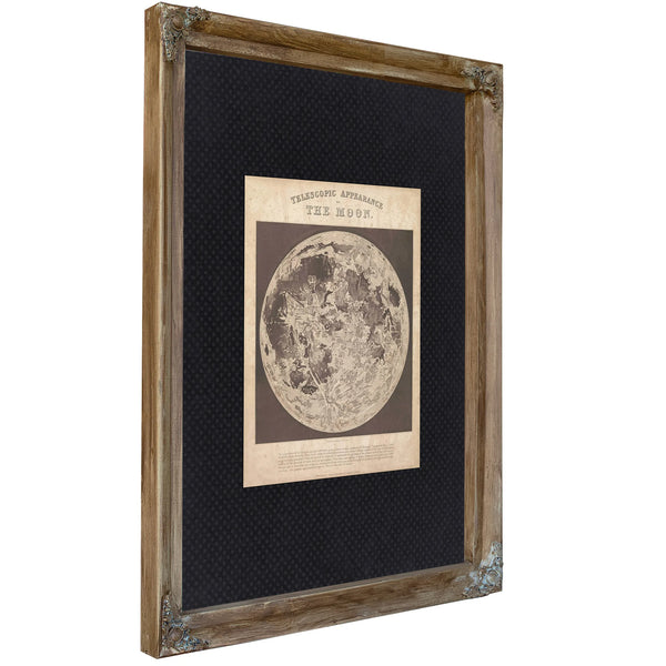 Lord Rosse's Lunar Reverie — A Vast Ruin of Nature — Verdigris Framed Canvas Print | Bella Frye