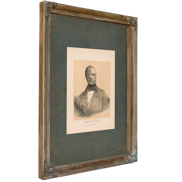 Henry Clay 1844 — Verdigris Framed Canvas Print | Bella Frye