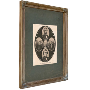 The Defenders of Our Union 19th Century — Verdigris Framed Canvas Print | Bella Frye