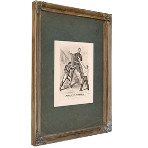 Death of Col Ellsworth After Hauling Down the Rebel Flag at the Taking of Alexandria Va May 24th 1861 1861 — Verdigris Framed