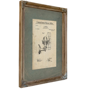 The Marelli Oscillating Fan Patent Blueprint — Framed Wall Art Room View | Bella Frye