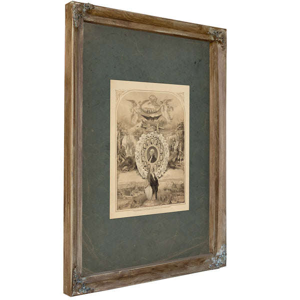 The American Union 1861 — Verdigris Framed Canvas Print | Bella Frye