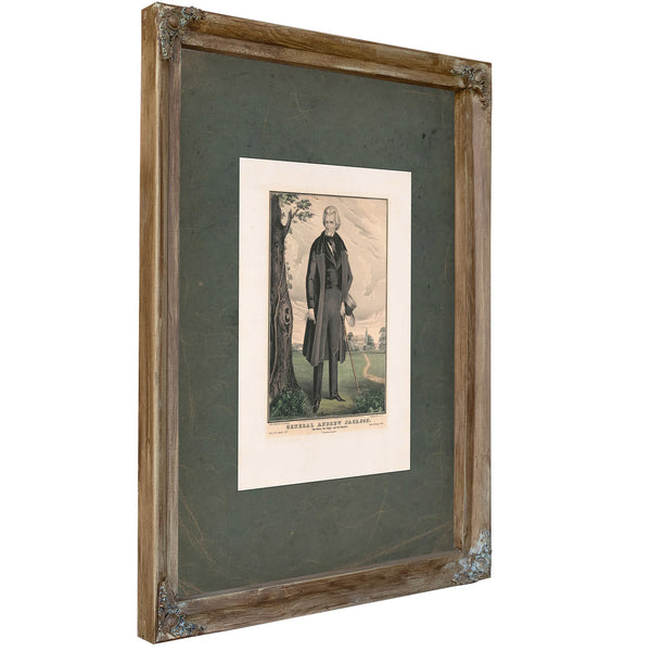 General Andrew Jackson_ the Hero the Sage and the Patriot 1845 — Verdigris Framed Canvas Print | Bella Frye