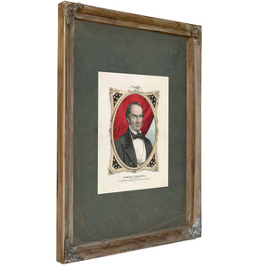 Daniel Webster New Englands Choice for Twelfth President of the United States 1847 — Verdigris Framed Canvas Print | Bella Fr
