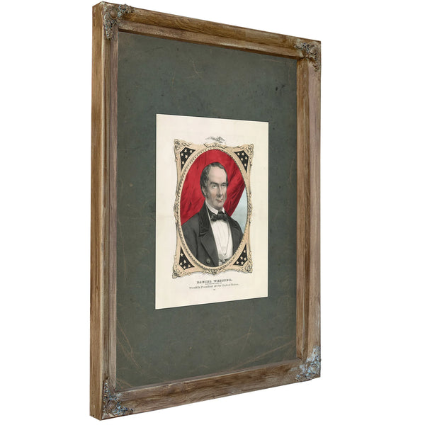 Daniel Webster New Englands Choice for Twelfth President of the United States 1847 — Verdigris Framed Canvas Print | Bella Fr