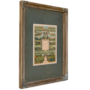 Pictorial War Records 1899 — Verdigris Framed Canvas Print | Bella Frye