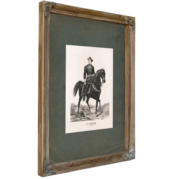 Benjamin Franklin Butler 19th Century — Verdigris Framed Canvas Print | Bella Frye