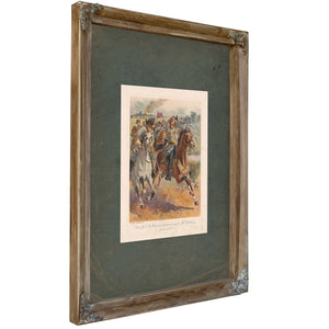 General James Ewell Brown Stuarts Raid Around Mcclellan June 1862 19 — Verdigris Framed Canvas Print | Bella Frye