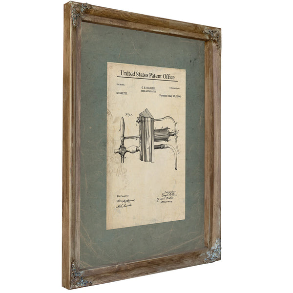 The Publicans Precision Patent Blueprint for the Perfect Pour — Framed Wall Art Room View | Bella Frye
