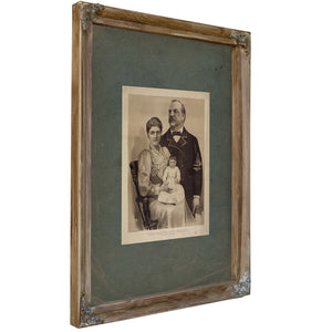 The Cleveland Family 1893 — Verdigris Framed Canvas Print | Bella Frye