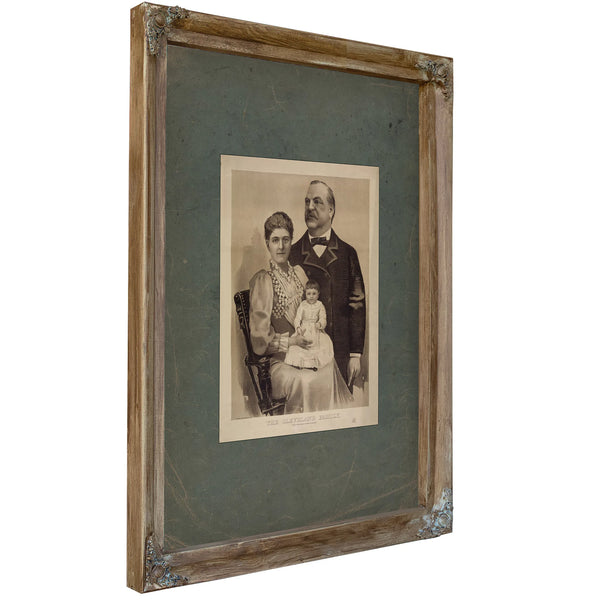 The Cleveland Family 1893 — Verdigris Framed Canvas Print | Bella Frye