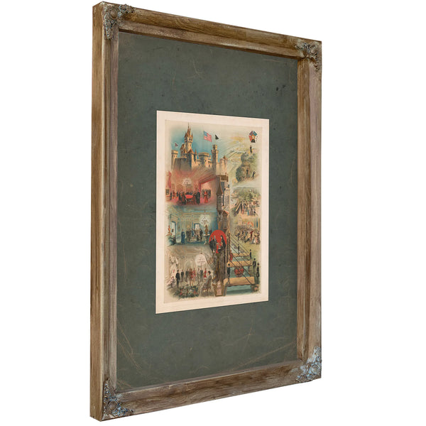 Historical and Symbolic Depictions of the Knights of the Mystic Chain 189 — Verdigris Framed Canvas Print | Bella Frye