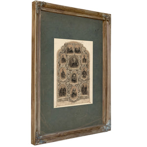 Our Generals 1862 — Verdigris Framed Canvas Print | Bella Frye