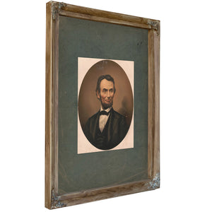 Abraham Lincoln 186 1865 1 — Verdigris Framed Canvas Print | Bella Frye