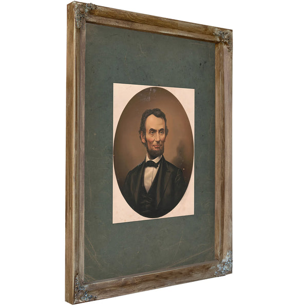 Abraham Lincoln 186 1865 1 — Verdigris Framed Canvas Print | Bella Frye