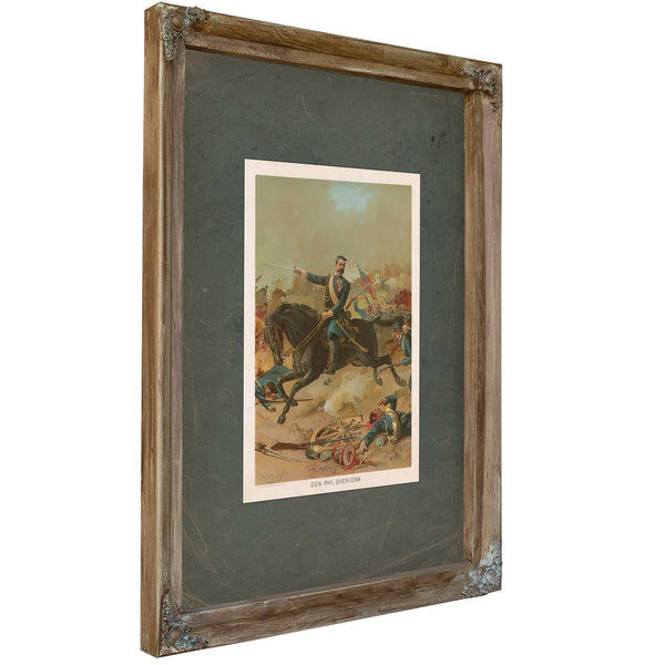 General Philip Sheridan 1891 — Verdigris Framed Canvas Print | Bella Frye