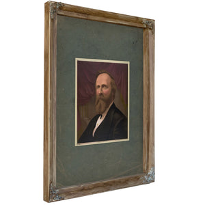 President Rutherford B Hayes 1877 — Verdigris Framed Canvas Print | Bella Frye