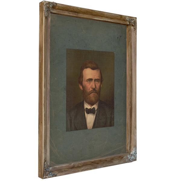 Ulysses S Grant 1877 — Verdigris Framed Canvas Print | Bella Frye