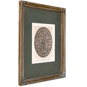 Our Memorial Picture One Hundred Historical Men of the American Republic 1876 — Verdigris Framed Canvas Print | Bella Frye
