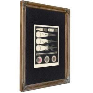 The Mechanics of Darkness a Victorian Study in Celestial Shadow — Verdigris Framed Canvas Print | Bella Frye