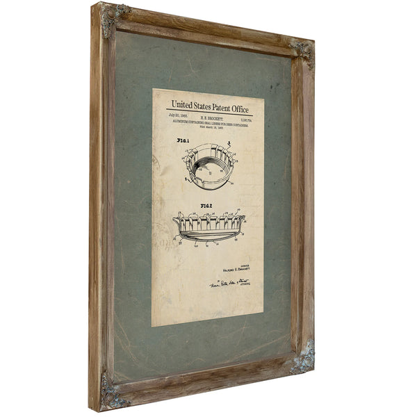 The Brockett Seal Blueprint for the American Cold One — Framed Wall Art Room View | Bella Frye