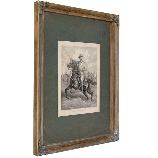 Colonel Theodore Roosevelt Usv 19th Century — Verdigris Framed Canvas Print | Bella Frye