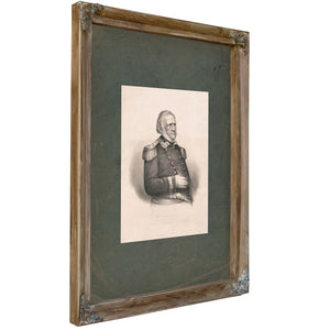 General Winfield Scott 1861 — Verdigris Framed Canvas Print | Bella Frye
