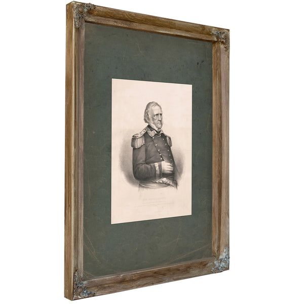 General Winfield Scott 1861 — Verdigris Framed Canvas Print | Bella Frye
