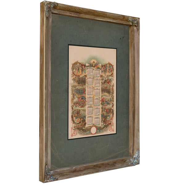 1893 — Verdigris Framed Canvas Print | Bella Frye
