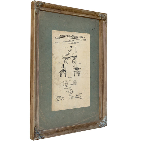 Us Patent No 617996 Combination Roller Skate Shoe by M L Ruel January 17 1899