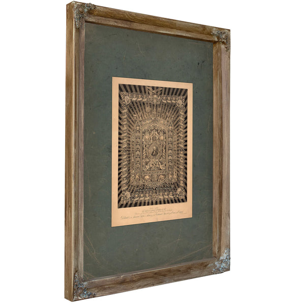 Historical National Masterpiece of Art 1876 — Verdigris Framed Canvas Print | Bella Frye