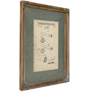 The Smoldering Innovation — De Shons Cigarette Tip Patent 1929 — Framed Wall Art Room View | Bella Frye