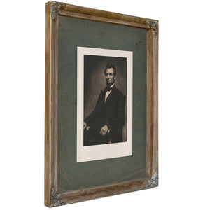 Abraham Lincoln 197 — Verdigris Framed Canvas Print | Bella Frye