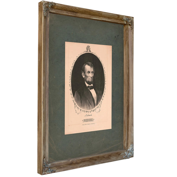 Abraham Lincoln 19th Century 6 — Verdigris Framed Canvas Print | Bella Frye
