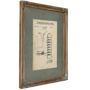 The Friedman Flexible Straw Patent — a Simple Bend That Changed Everything — Framed Wall Art Room View | Bella Frye
