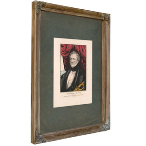 Winfield Scott Whig Candidate for Fourteenth President of the United States 1852 — Verdigris Framed Canvas Print | Bella Frye