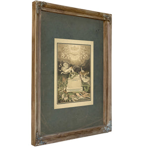 In Memory of Indianapolis 19th Century — Verdigris Framed Canvas Print | Bella Frye
