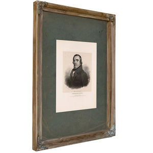 Robert Carter Nicholas Senator From Louisiana 184 — Verdigris Framed Canvas Print | Bella Frye