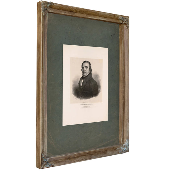 Robert Carter Nicholas Senator From Louisiana 184 — Verdigris Framed Canvas Print | Bella Frye