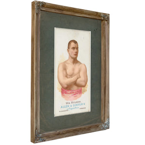 William Muldoon Wrestler From Worldand39s Champions Series 1 N28 for Allen — Verdigris Framed Canvas Print | Bella Frye