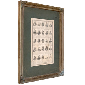 Our Presidents 1789 191 191 — Verdigris Framed Canvas Print | Bella Frye