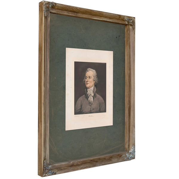 Alexander Hamilton 198 — Verdigris Framed Canvas Print | Bella Frye