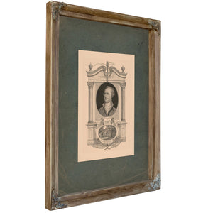 Alexander Hamilton and the Grange 192 — Verdigris Framed Canvas Print | Bella Frye