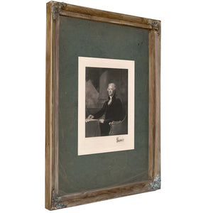 Thomas Jefferson 1897 — Verdigris Framed Canvas Print | Bella Frye