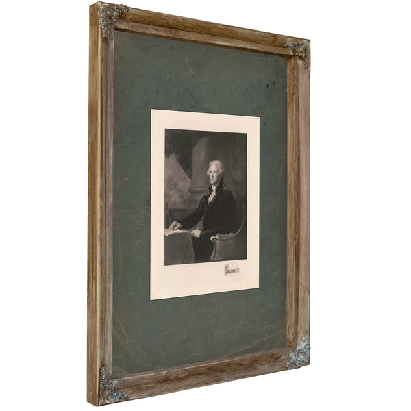 Thomas Jefferson 1897 — Verdigris Framed Canvas Print | Bella Frye